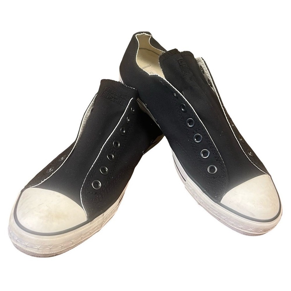 Converse John Varvatos Chuck Taylor Slip On Black Sneakers 114281 Mens 11 Wo 13